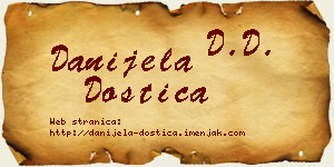 Danijela Dostica vizit kartica